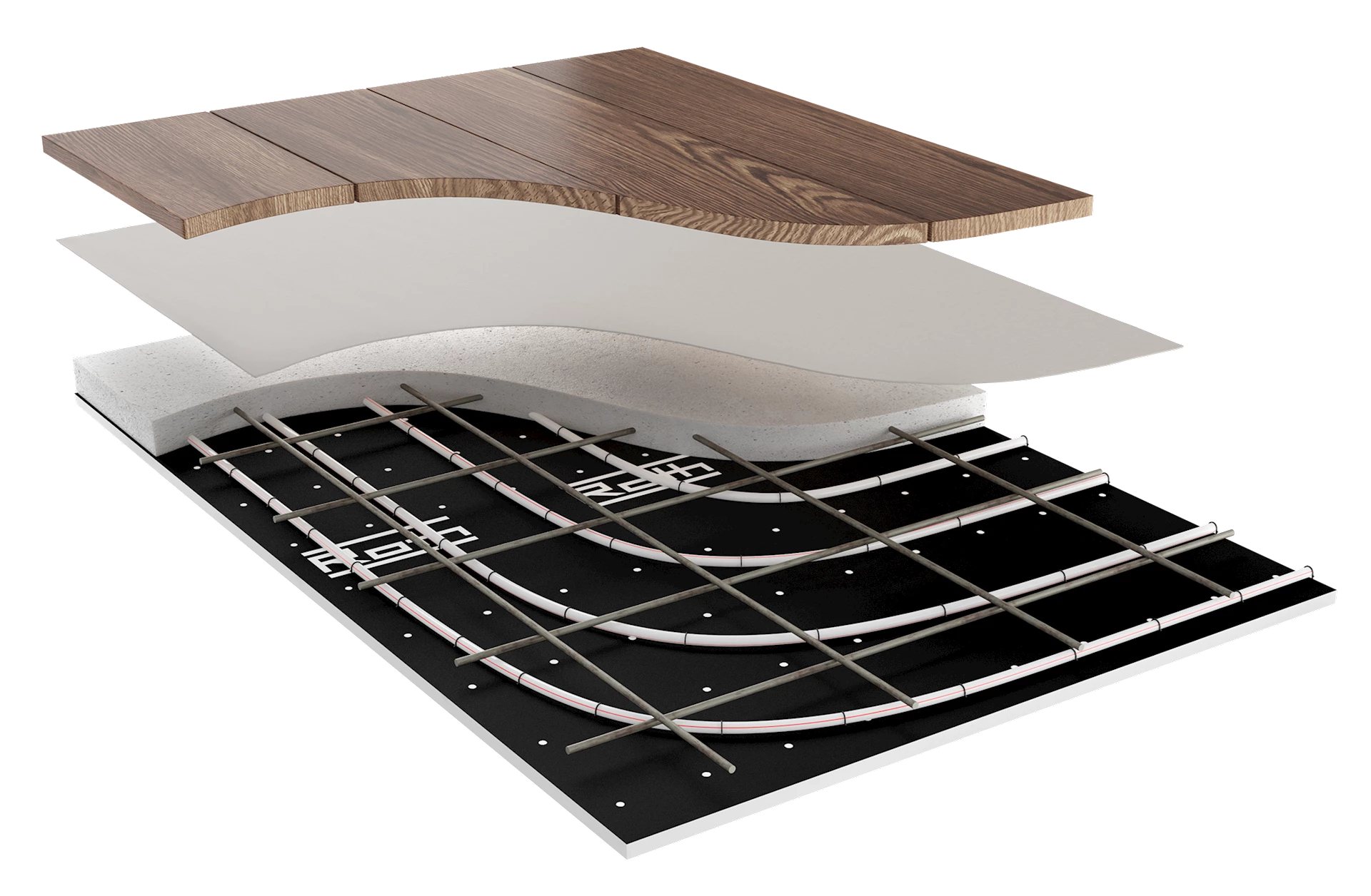 VB000259 - Gulvvarmesystem for alle typer betong eller sparkelmasse - 