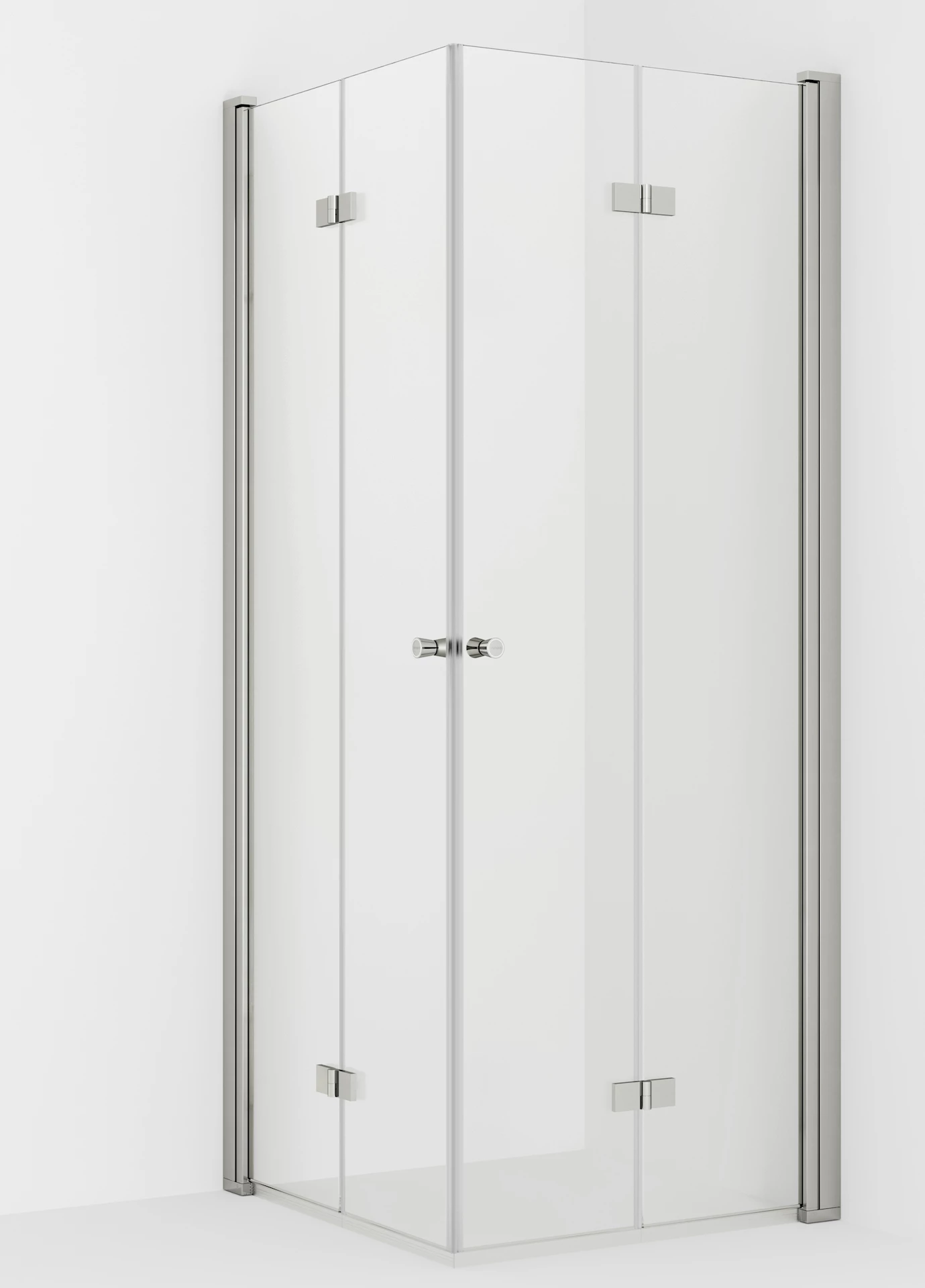 NRF6316537 - Liam leddet dusjdør H, sølv/klart - 