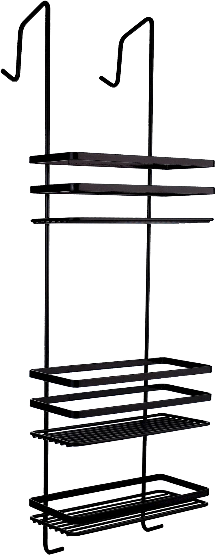 ARTD058712 - Duschy Showercaddy m/3 kurver og bakkrok, sort matt - 